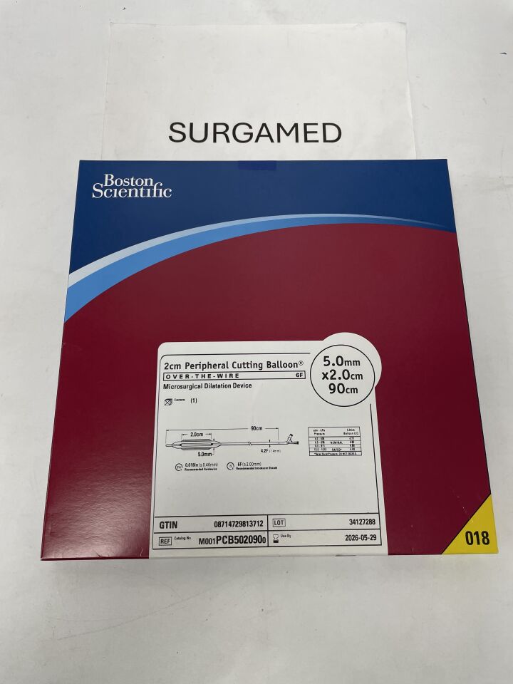 PCB502090 - BOSTON SCIENTIFIC - Peripheral Cutting Balloon Microsurgical Dilatation Device - OTW - 5.0mm x 2.0cm x 90cm, (BX/1)