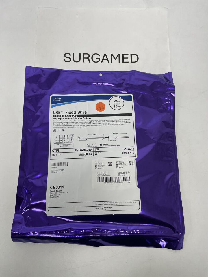 5835 - BOSTON SCIENTIFIC - CRE Fixed Wire Balloon Dilatation Catheter - Esophageal - 10mm x 11mm x 12mm, (EA)