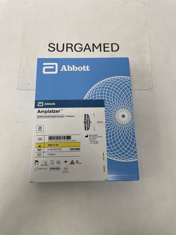 9-ASD-MF-025 - ABBOTT - SJM Amplatzer Multi-Fenestrated Septal Occluder, Cribriform 25mm, (BX/1)