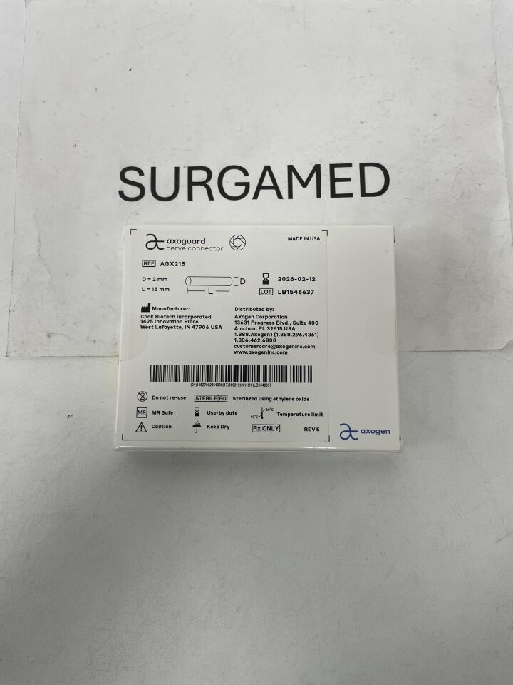 AGX215 - AXOGEN - Axoguard Nerve Connector 2 mm x 15 mm, (BX/1)