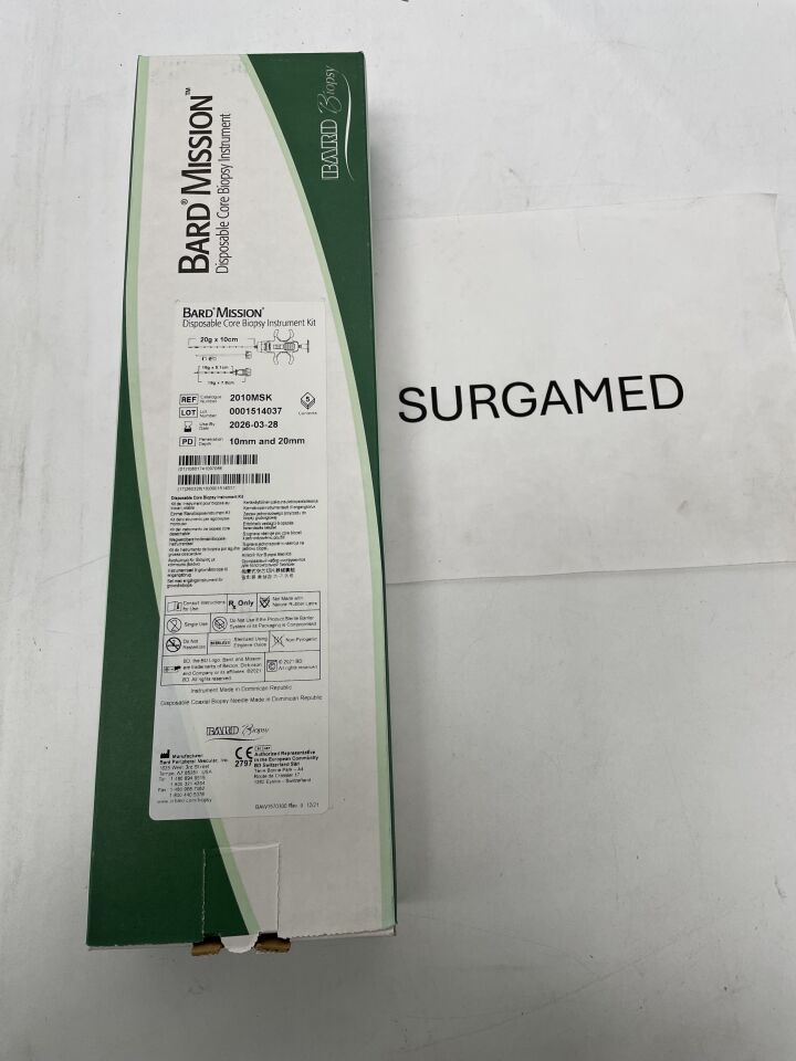 2010MSK - BARD - Mission Core Biopsy Instrument Kit, 20Gx10cm, (BX/5)