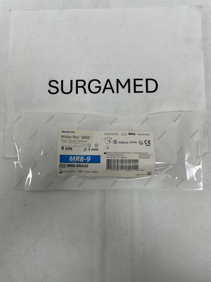 MR8-9BA30 - MEDTRONIC - Midas Rex MR8, Ball Fluted 9cm, 3mm, (EA)