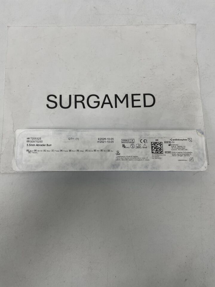 7205325 - SMITH & NEPHEW - Dyonics 5.5mm Abrader Burr, (EA)