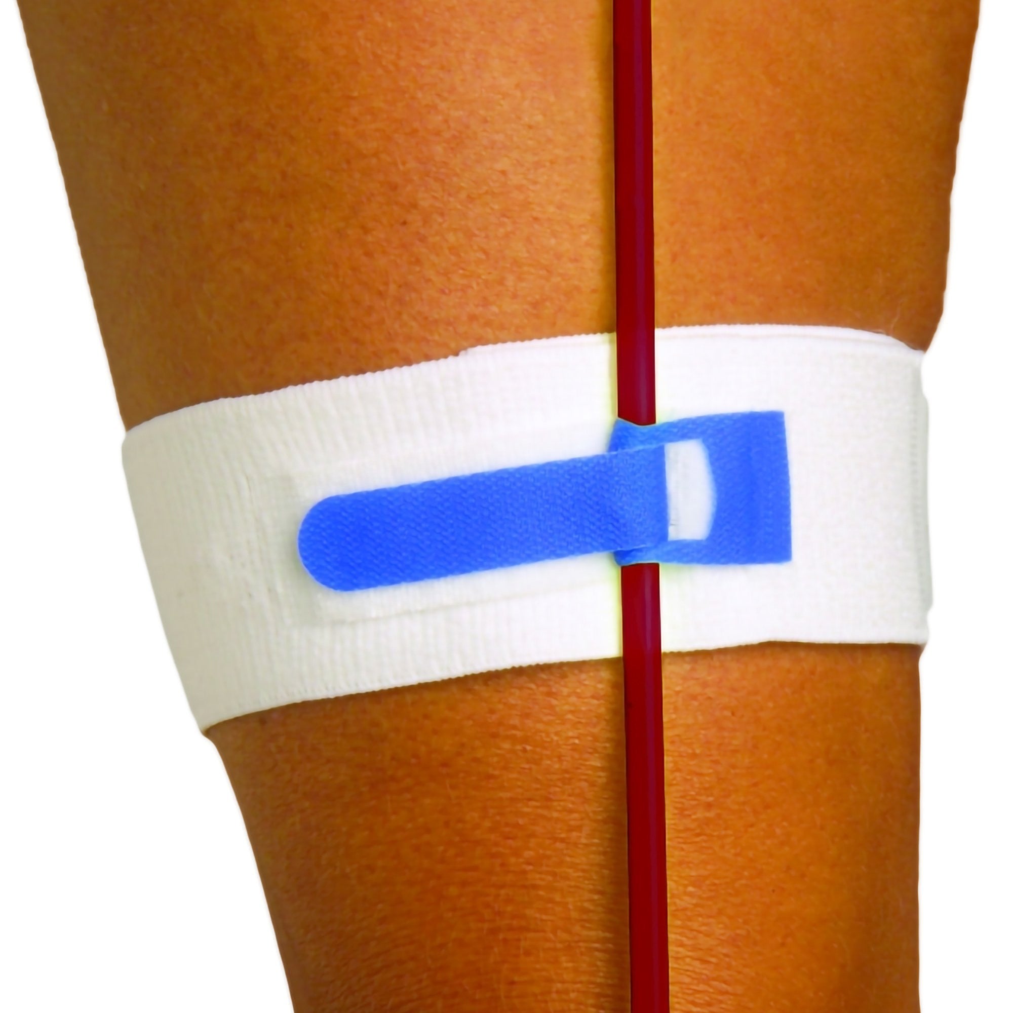 582772 - Foley-Tie - Catheter Holder Foley-Tie Velcro, Blue 606 Box of 10, (BX)