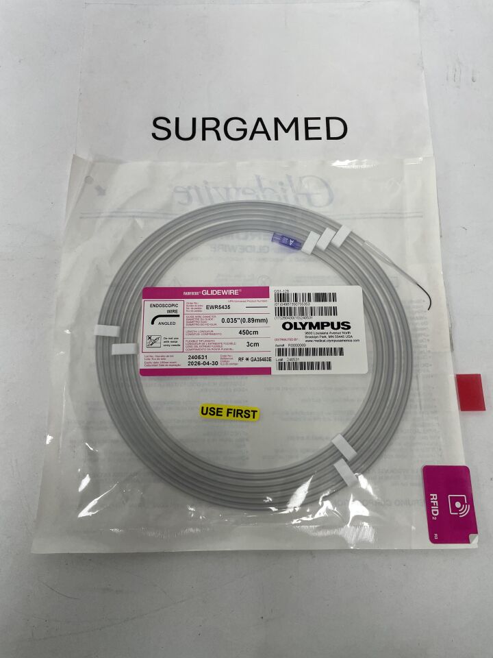 EWR5435 - TERUMO - Radifocus Glidewire: 0.035" x 450cm, 3cm Tip, Angled, Endoscopic Wire, (EA)