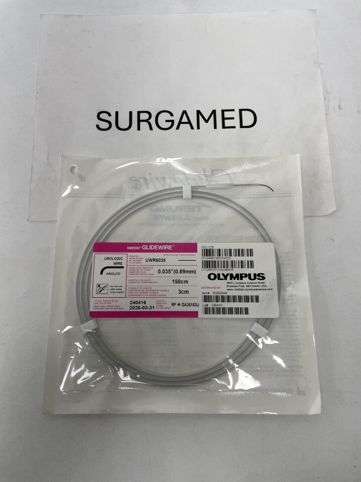 UWR6035 - TERUMO - Radifocus Glidewire - Angled, Urologic Wire - .035" x 150cm x 3cm, (EA)