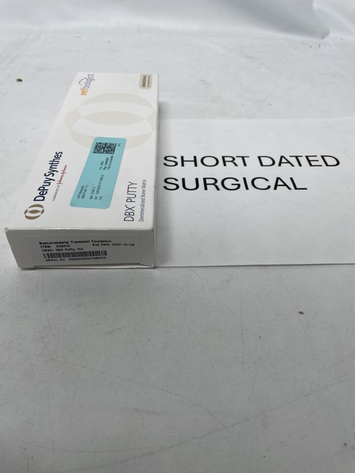38010 - DEPUY - DBX Putty Demineralized Bone Matrix, 1cc, (BX/1)