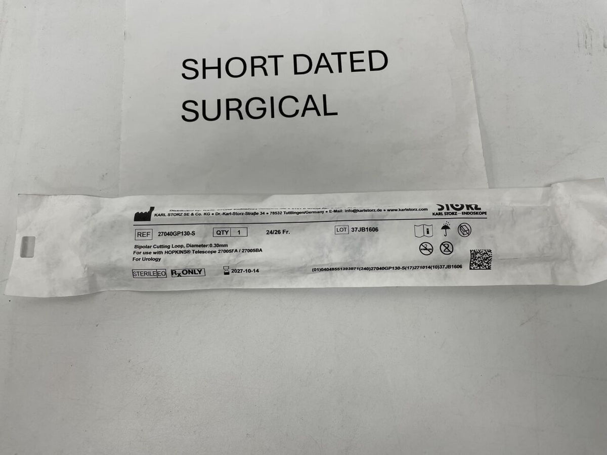 27040GP130-S - STORZ - Bipolar Cutting Loop Electrode, 24/26 Fr Size, 0.3 mm dia. Wire, (EA)