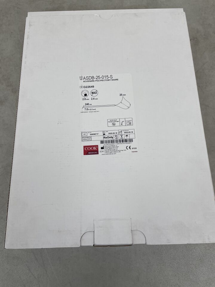 G22649 - COOK - AcuSnare Polypectomy Device, 25 mm Snare Size, (BX/10)