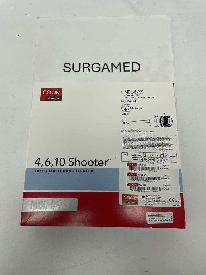 G25424 - COOK - Six Shooter Saeed Multi-Band Ligator - MBL-6-XS - 8.6-9.2mm, (BX/1)
