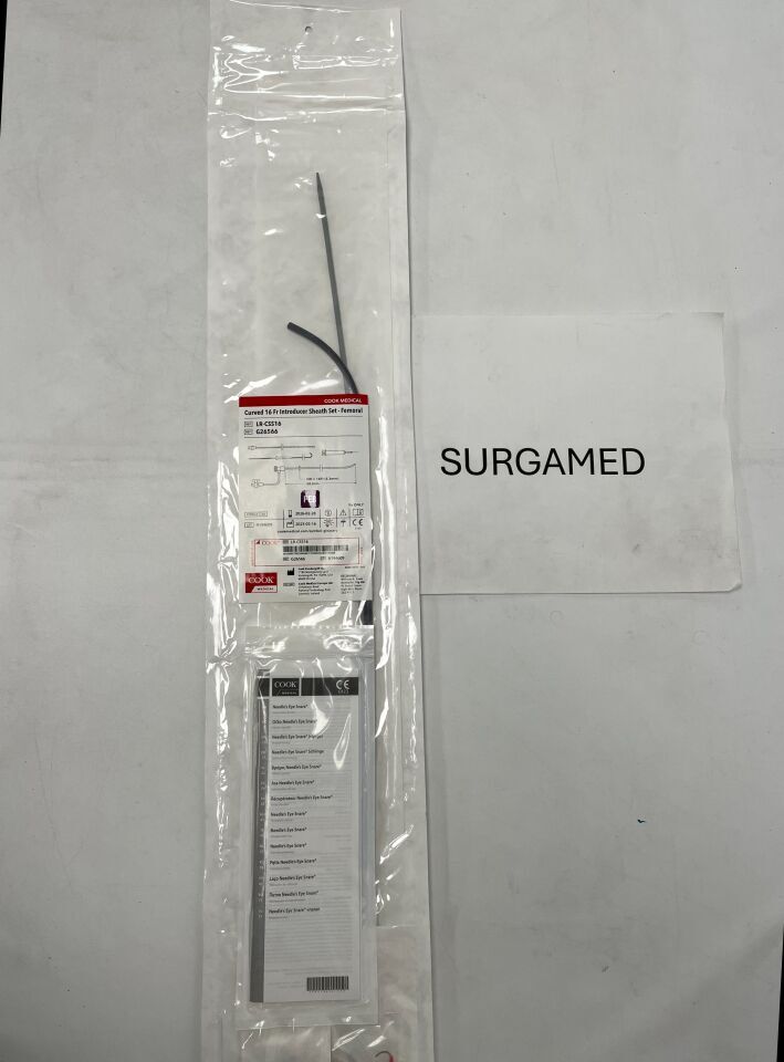 G26566 - COOK - Curved Femoral Introducer Sheath Set 16F, (EA)