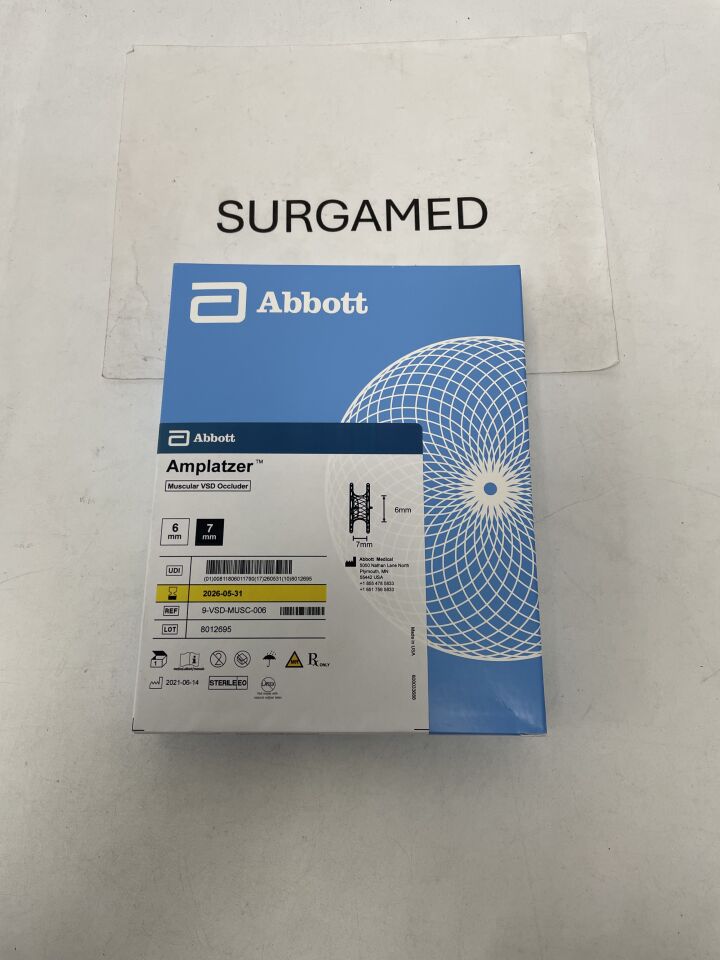 9-VSD-MUSC-006 - ABBOTT - Amplatzer Muscular VSD Occluder - 6mm x 7mm, (BX/1)
