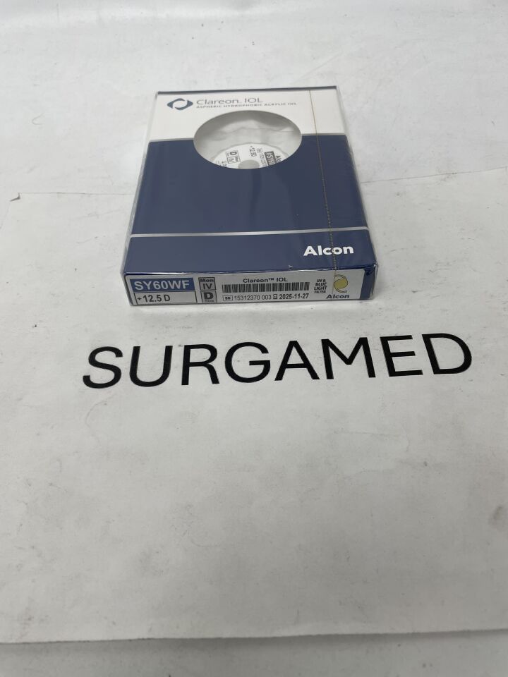 SY60WF.125 - ALCON - Clareon IOL, +12.5D, (BX/1)