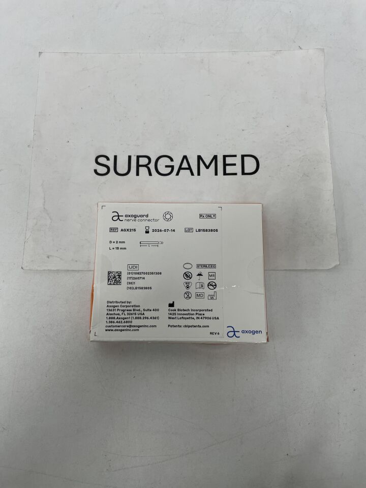 AGX215 - AXOGEN - Axoguard Nerve Connector 2 mm x 15 mm, (BX/1)