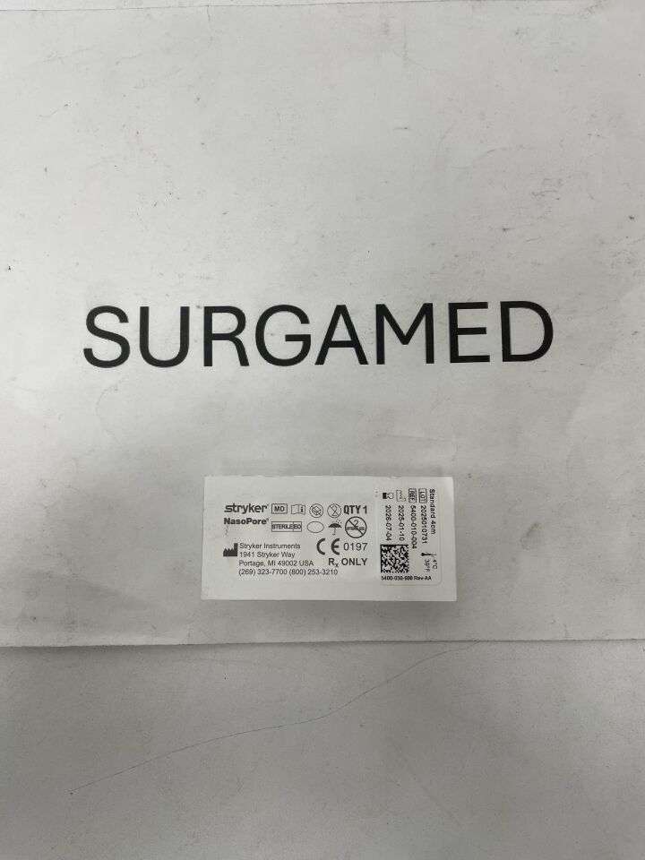 5400-010-004 - STRYKER - NasoPore Sinus, Standard 4cm, (EA)