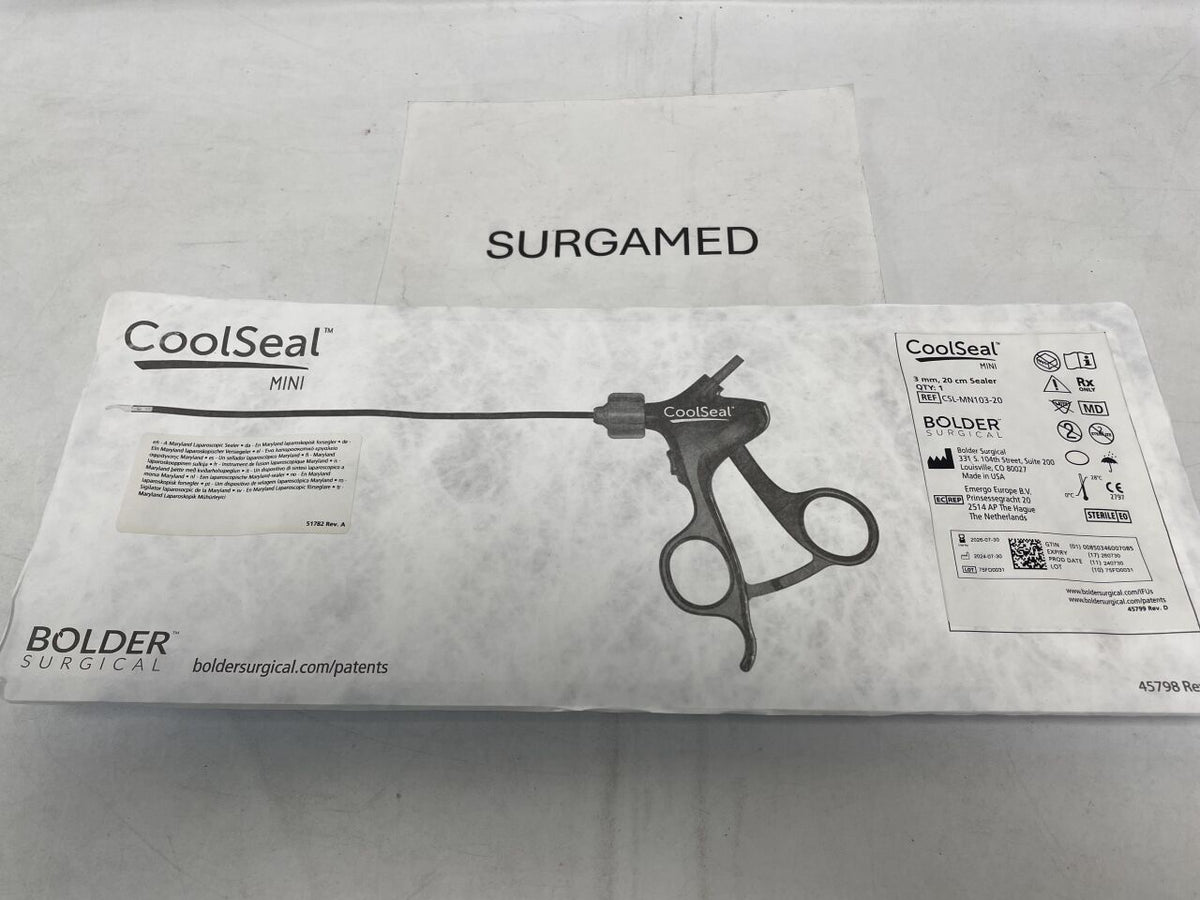 CSL-MN103-20 - BOLDER SURGICAL - Justright CoolSeal Mini Maryland Lap Sealer, Divider & Dissector 3mm x 20cm, (EA)