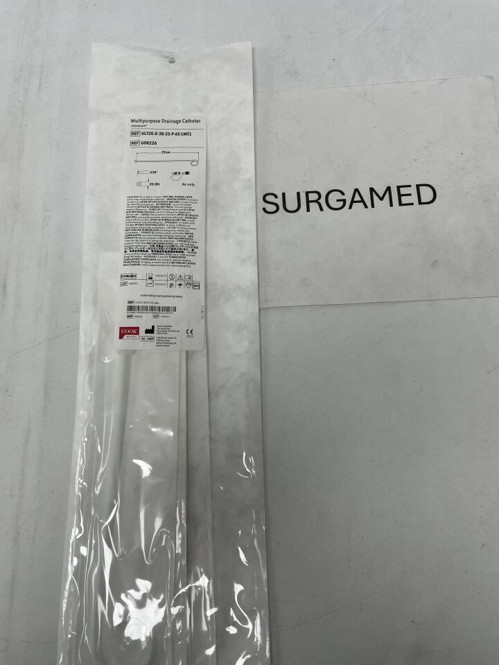 G08226 - COOK - Multipurpose Drainage Catheter Ultrathane 20F, (EA)