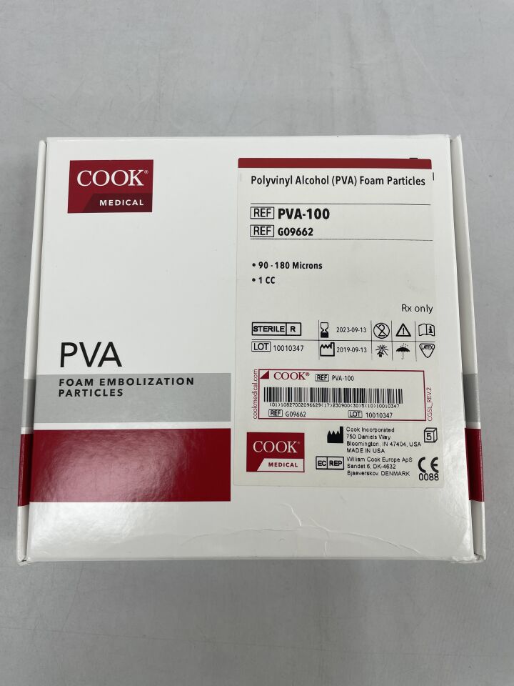 G09662 - COOK - Foam Embolization Particles 90-180UM, Black, (BX/1)