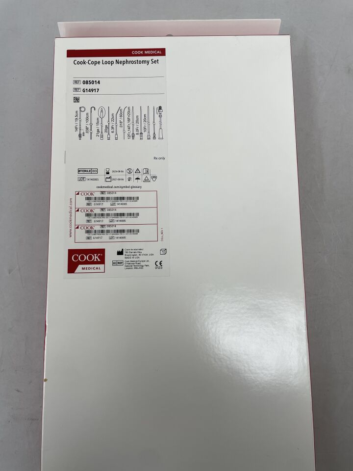 G14917 - COOK - Cope Loop Nephrostomy Set 14F x 19.5cm, (BX/1)