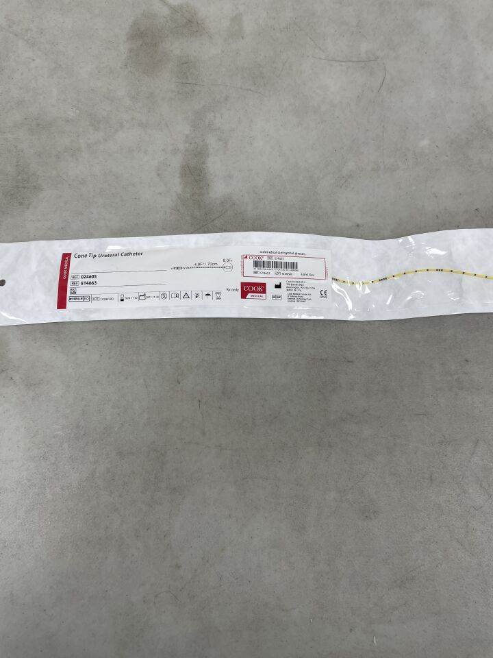 G14663 - COOK - Cone Tip Ureteral Catheter 4.8F x 70cm, (EA)