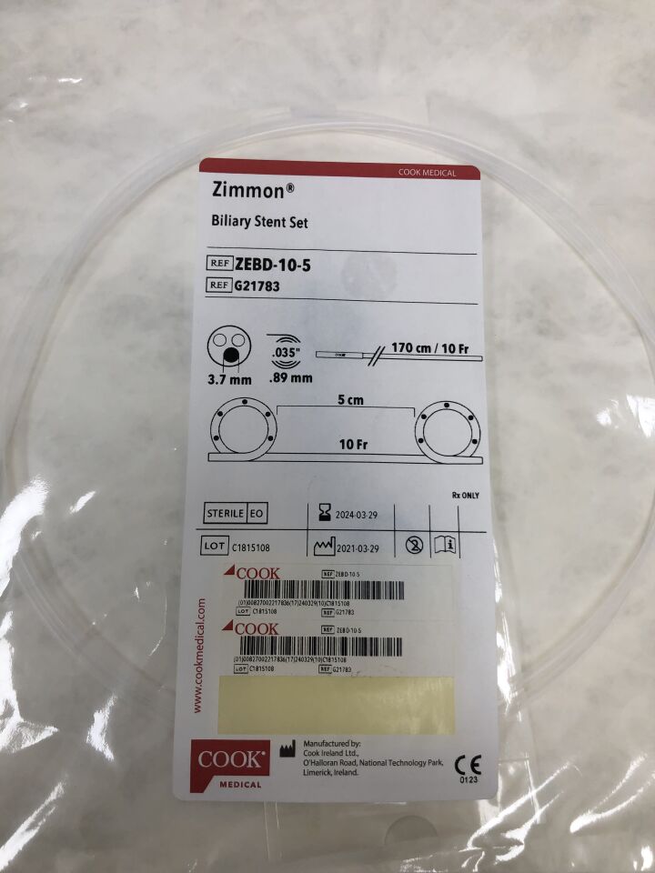 G21783 - COOK - Zimmon Biliary Stent Set, 170cm 5cm, (EA)