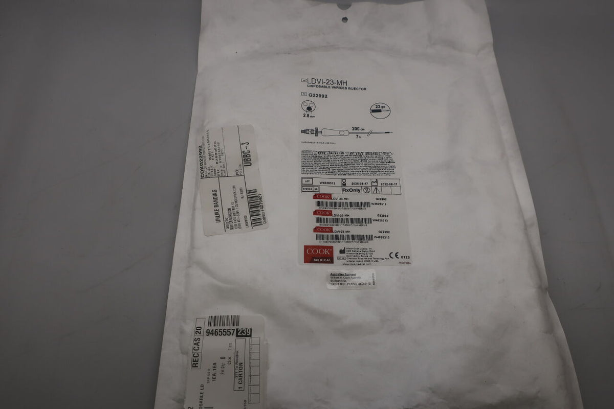 G22992 - COOK - Varices Injector 7 Fr. 23 Gauge, 4 mm Needle Tip Extension, 2.8 mm, (EA)