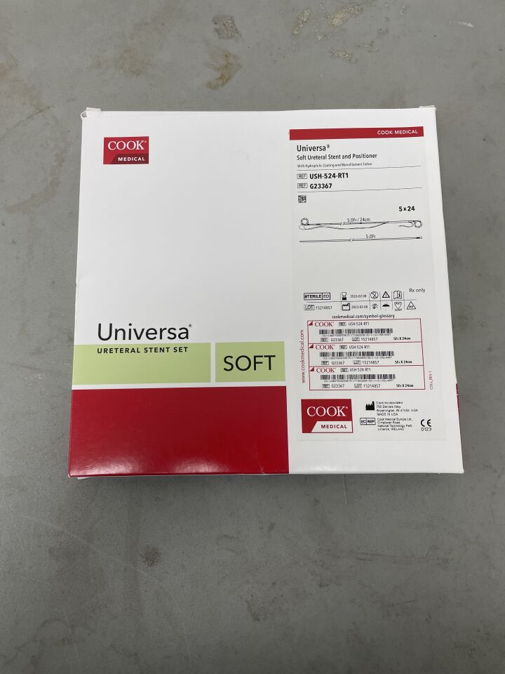 G23367 - COOK - Universa Soft Ureteral Stent & Positioner 6Fr x 26cm, (EA)