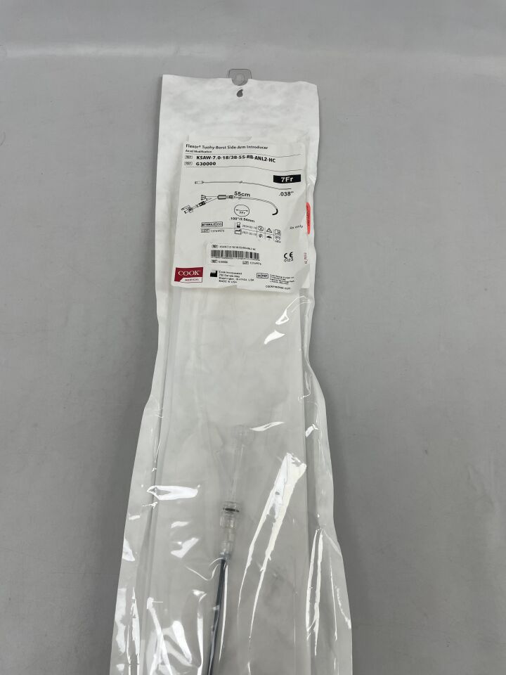 G30000 - COOK - Flexor, Tuohy-Borst Side-Arm Introducer Ansel Modification, 7F, 55cm, (EA)