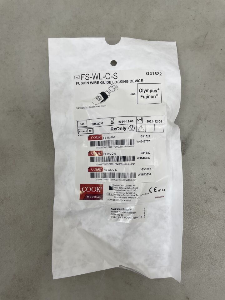 G31522 - COOK - Fusion Wire Guide Locking Device, Olympus & Fujinon, (EA)