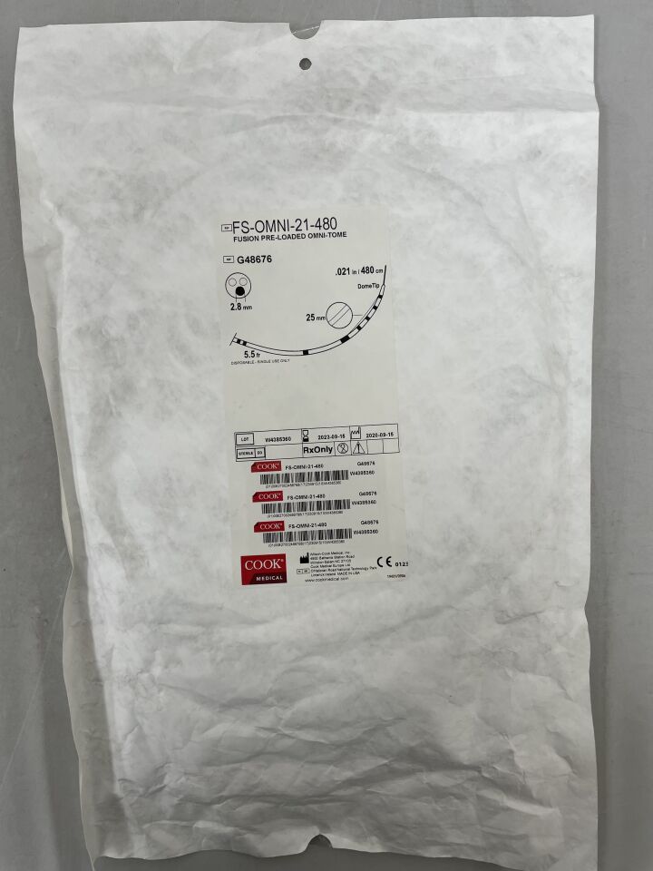 G48676 - COOK - Fusion Omni Sphincterotome with DomeTip: 5.5F x 0.021", (EA)