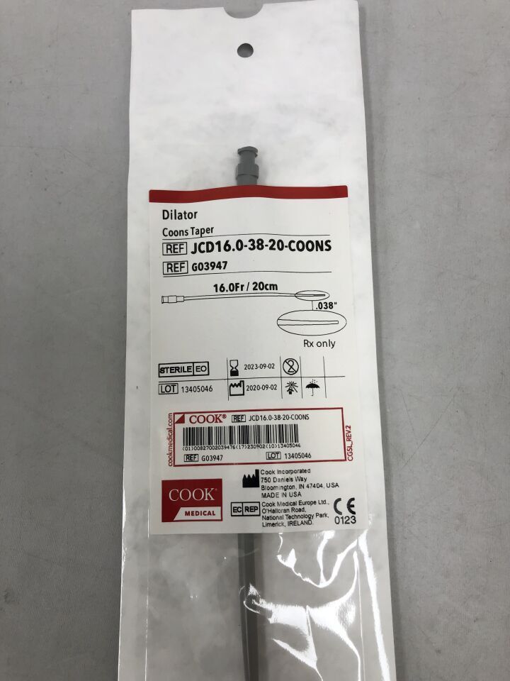 G03947 - COOK - Dilator Coons Taper, 16F, (EA)