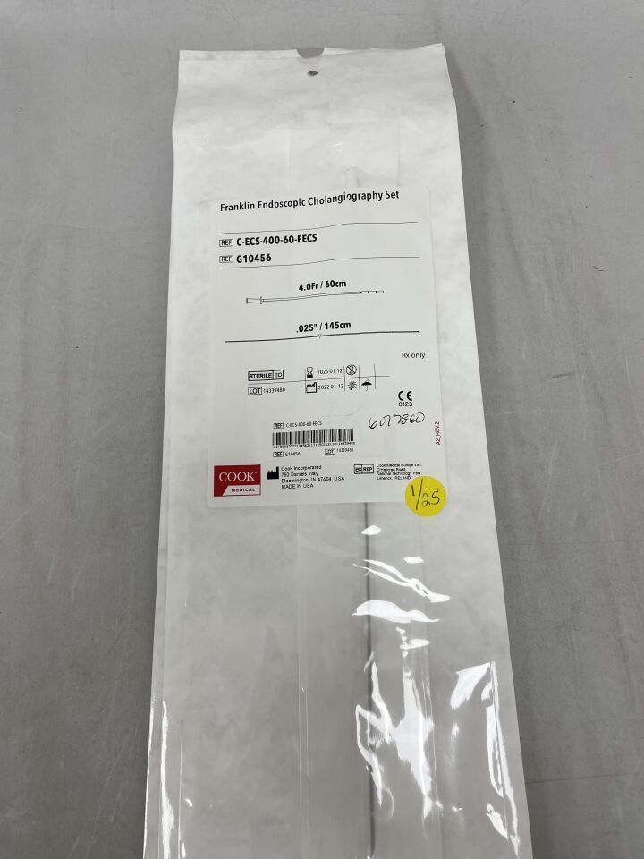 G10456 - COOK - Franklin Endoscopic Cholangiography Set 4F x 60cm, (EA)
