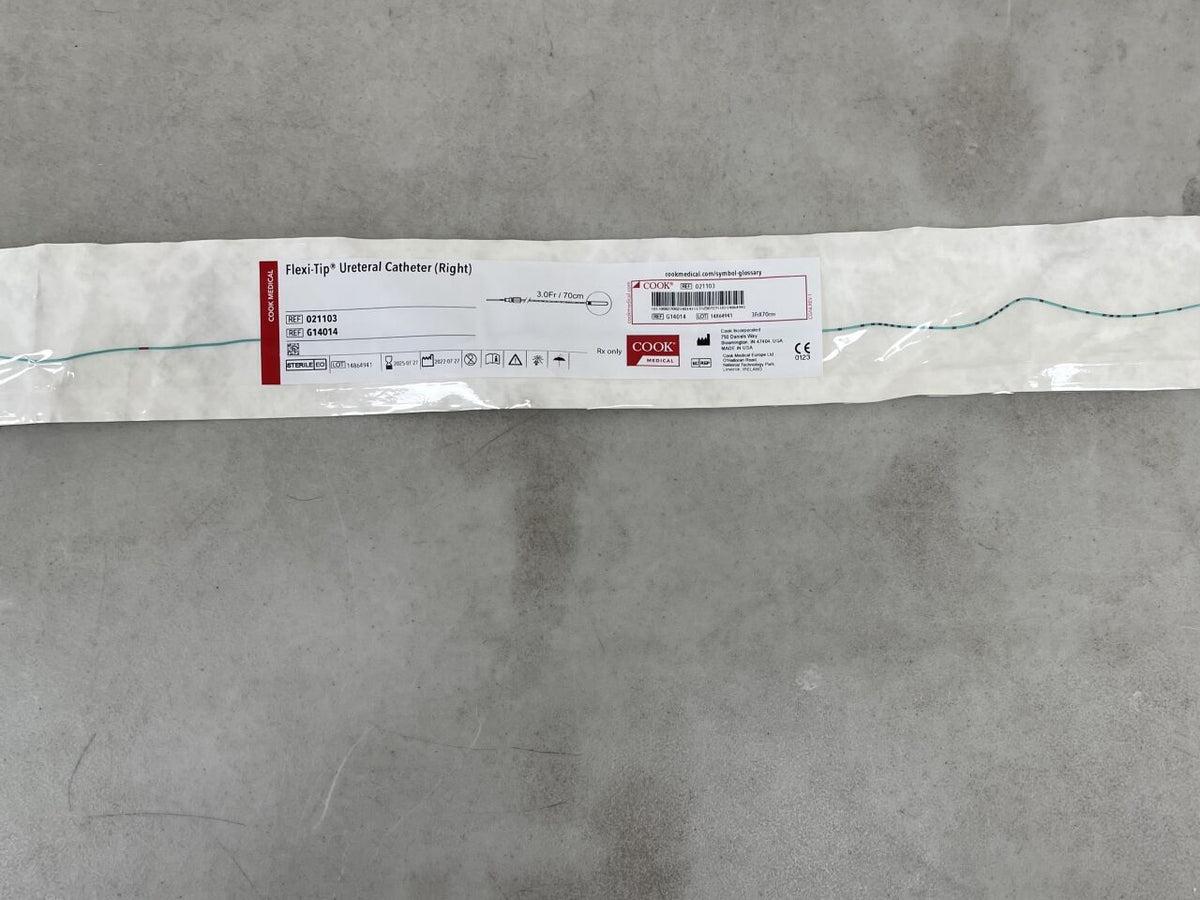 G14014 - COOK - Closed-End Flexi-Tip Ureteral Catheter 3F x 70cm, (EA)