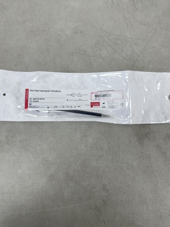 G26655 - COOK - One-Step Suprapubic Introducer 20Fr, 17cm, 20cm, (EA)