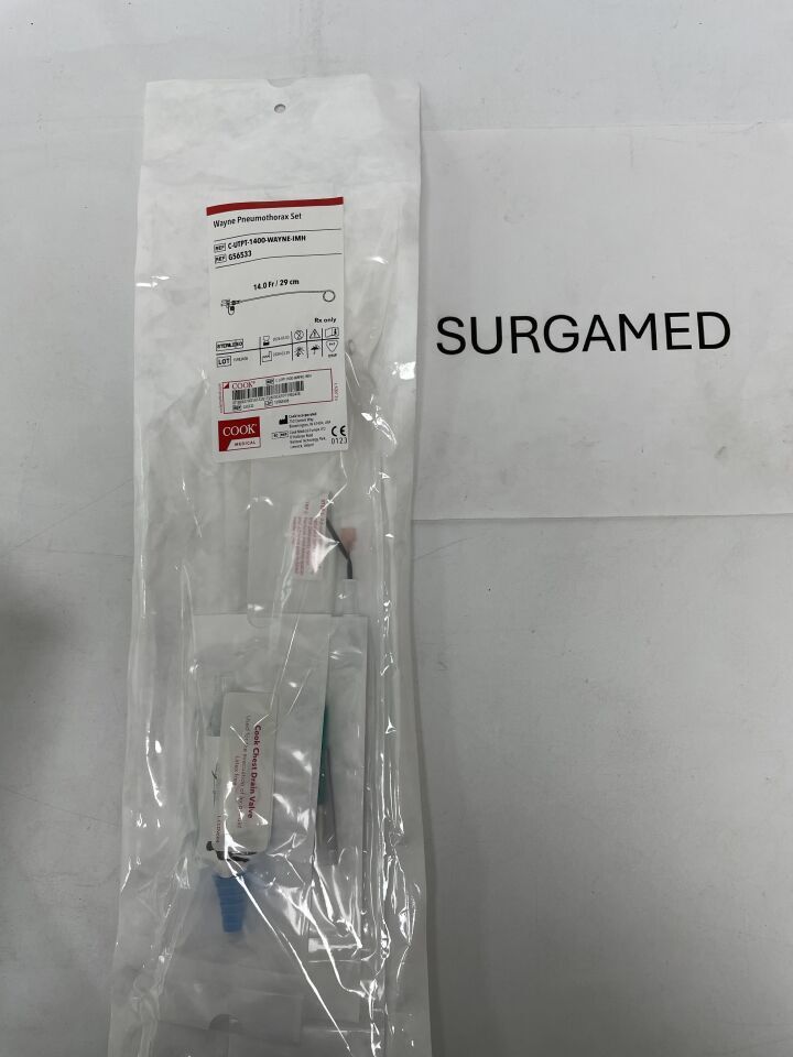 G56533 - COOK - Wayne Pneumothorax Catheter Set, Trocar Placement 14F x 29cm, (EA)