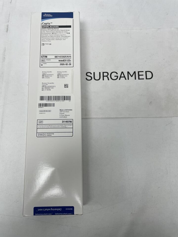 831125 - BOSTON SCIENTIFIC - Capio Open Access Suture Capturing Device, (BX/4)
