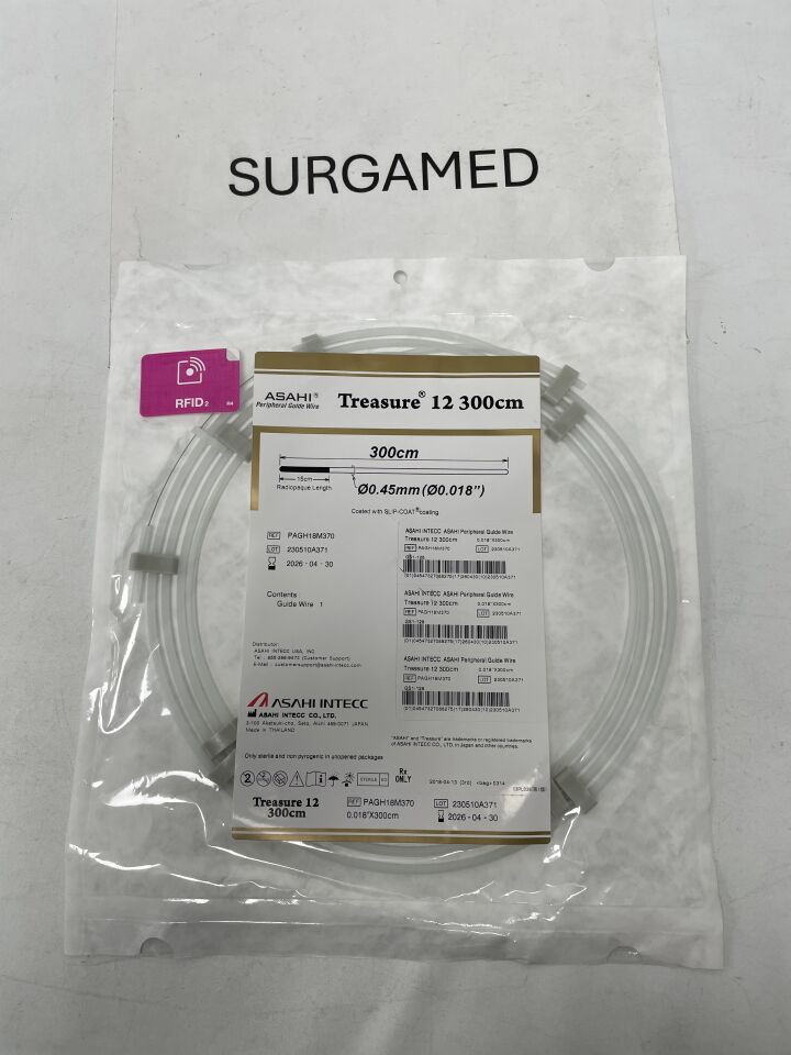 PAGH18M370 - ASAHI - Peripheral Guide Wire 0.018''x300CM, (EA)