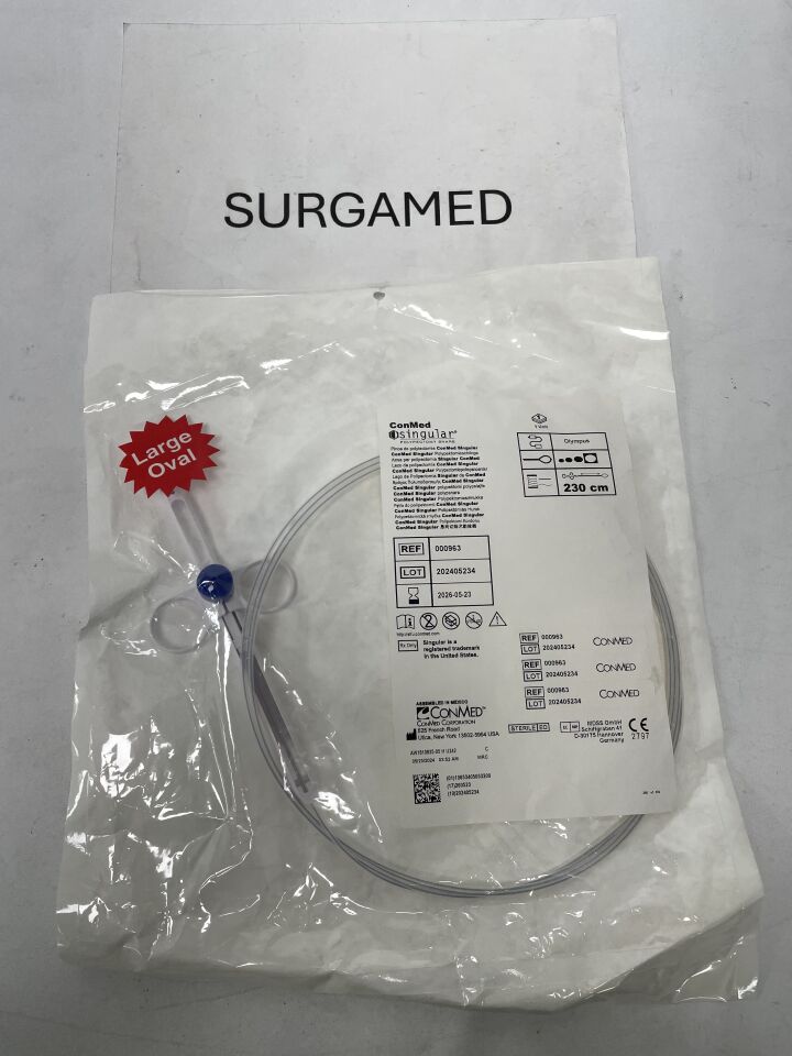 000963 - CONMED - Optimizer Polypectomy Snare with Olympus Cord, Size L Stiff Oval Wire Loop, (EA)
