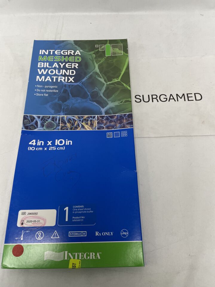 MWM4101 - INTEGRA - Meshed Bilayer Wound Matrix 4" X 10", (BX/1)