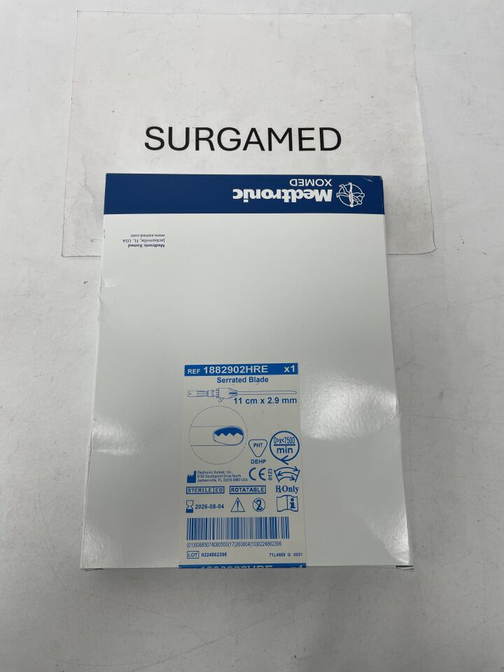 1882902HRE - MEDTRONIC - 2.9mm Rotatable Skimmer Angle-Tip Blade: 11cm, (BX/1)
