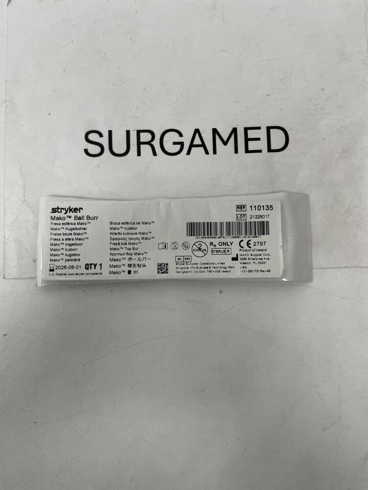 110135 - STRYKER - Mako Ball Burr, (EA)