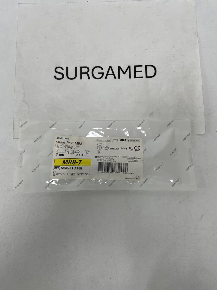 MR8-7TD158 - MEDTRONIC - Midas Rex MR8 Twist Drill 7cm, 1.5mm, 8mm Depth, (EA)