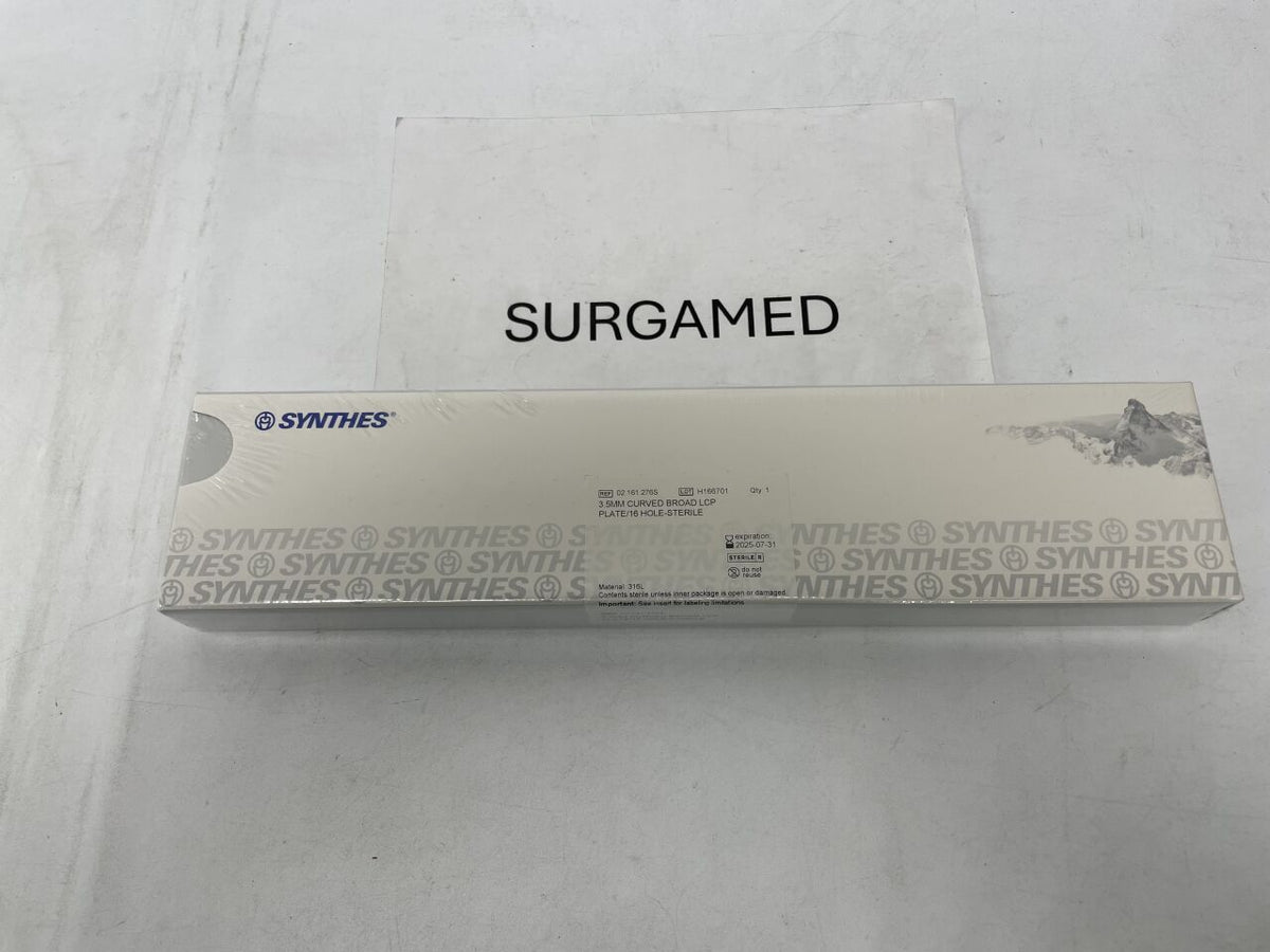 02.161.276S - SYNTHES - Curved Broad LCP Plate - 3.5mm, 16 Hole, (BX/1)
