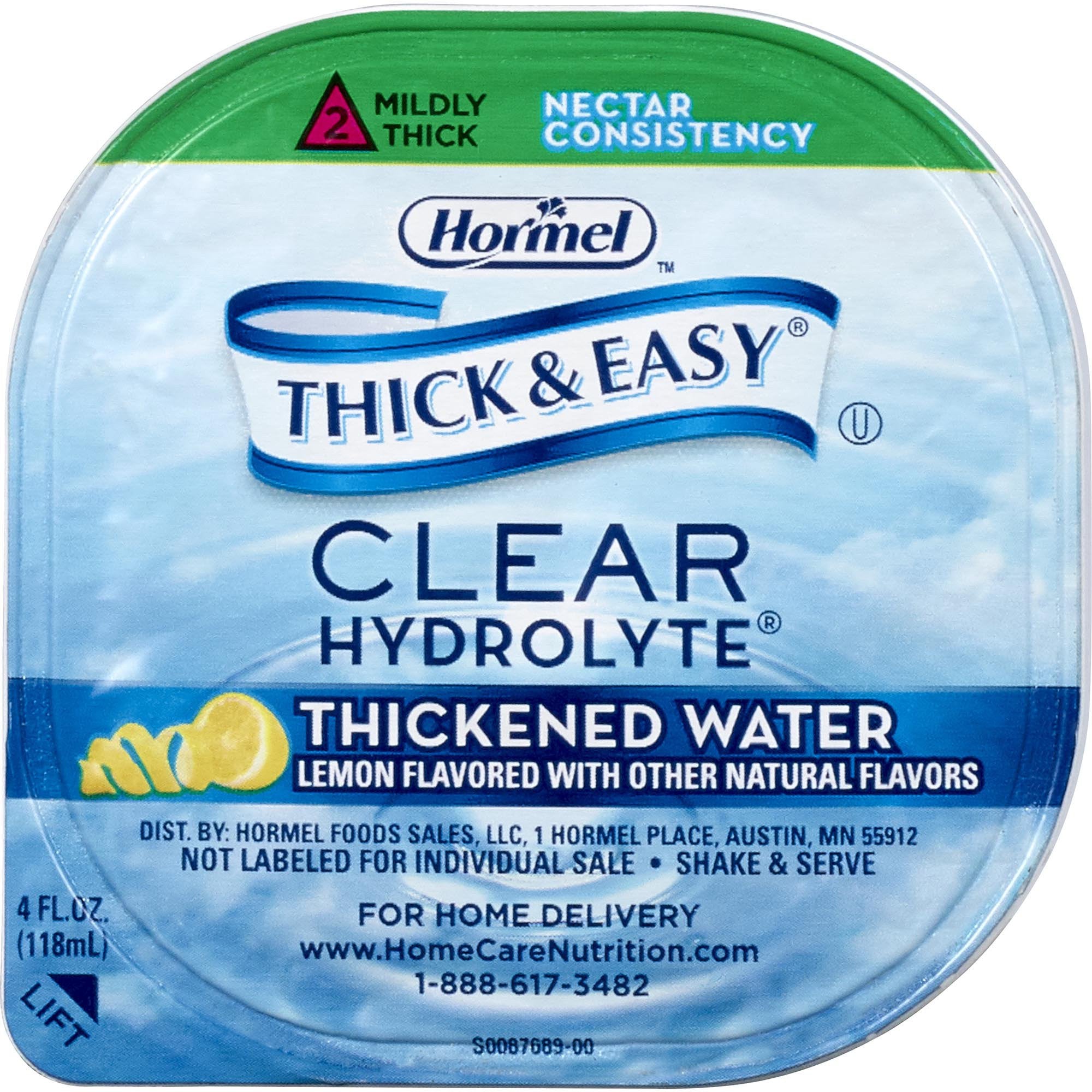 584160 - Hormel Food Sales - Thick & Easy Hydrolyte Thickened Water, 4 oz., Case of 24, (CS)