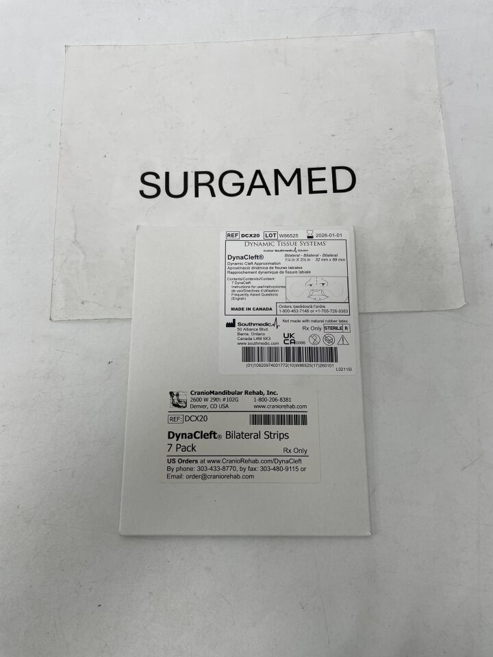 DCX20 - SOUTHMEDIC - DynaCleft Positioning Strips - 1.25" x 3.5", (BX/7)