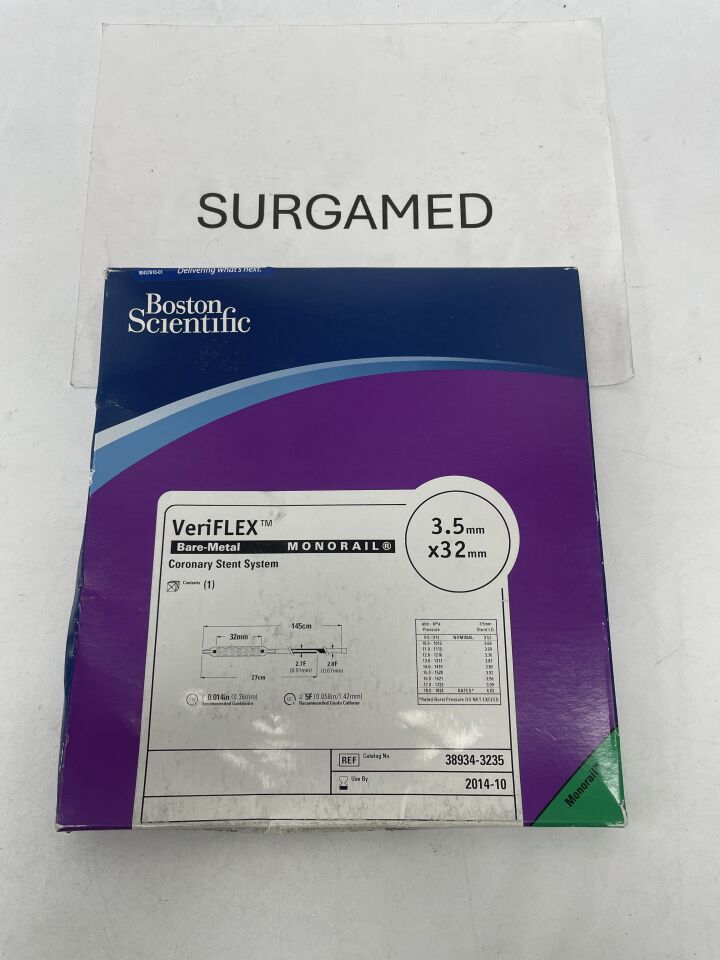389343235 - BOSTON SCIENTIFIC - VeriFLEX Bare-Metal Coronary Stent System - Monorail - 3.5mm x 32mm, (BX/1)