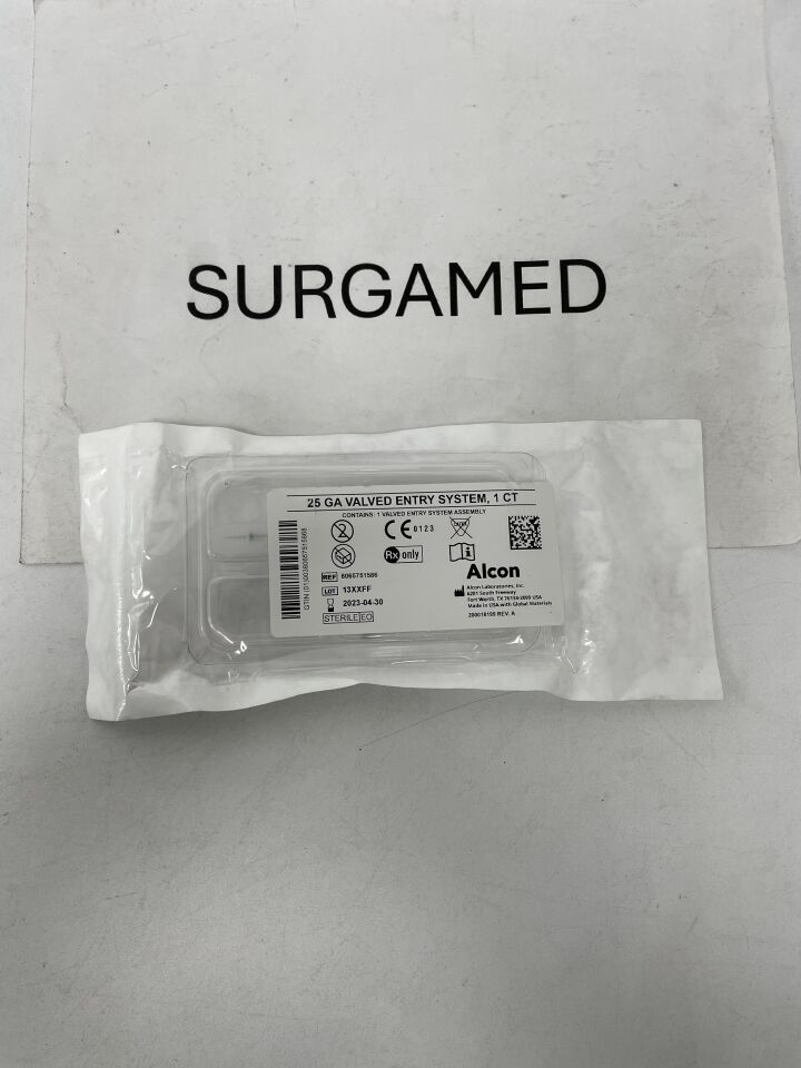 8065751586 - ALCON - 25 Ga Valved Trocar Cannula Entry System, (EA)