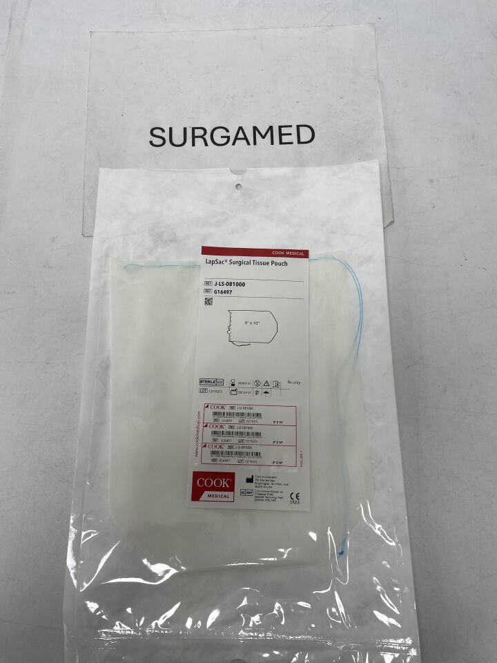 G16497 - COOK - LapSac Surgical Tissue Pouch 8" x 10", 1500ml, (EA)