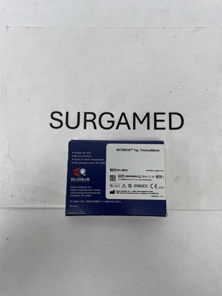 691.002S - GLOBUS MEDICAL - RETRIEVE Tip, 7mm x 30mm, (EA)
