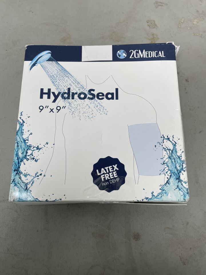 HS9X9 - 2GMEDICAL - HydroSeal Shower Barrier, 9"x9" (7 Per Pack), (BX/14)